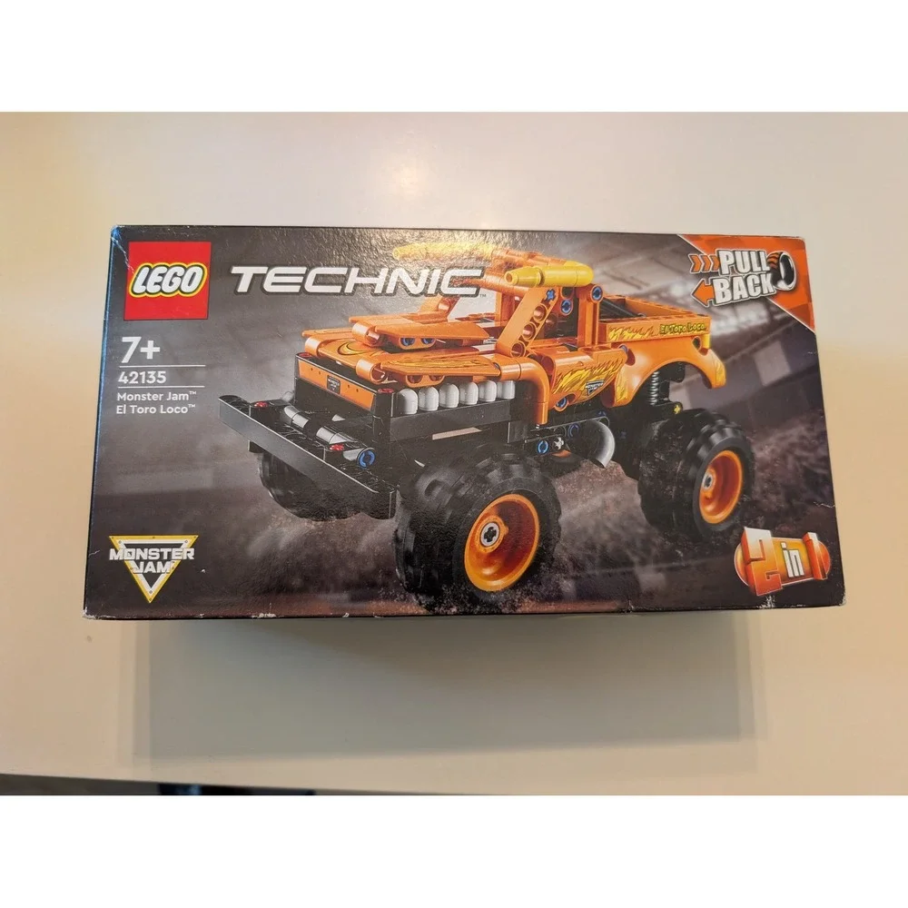 LEGO Technic Orange Monster Jam El Toro Loco 42135 2-in-1 Truck Set